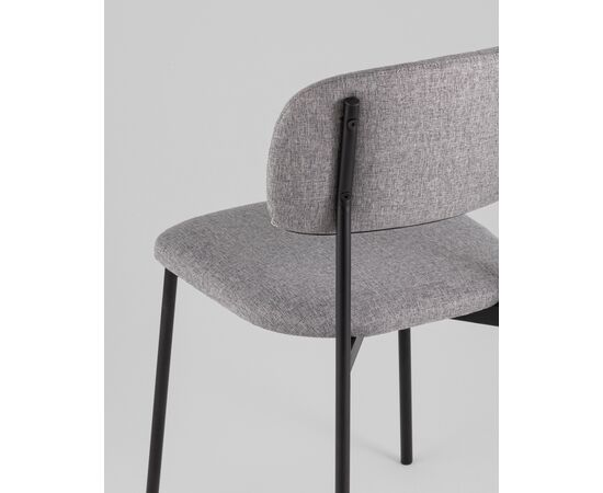 Стул Майло рогожка серый, изображение 7 | Интернет магазин мебели и декора LifeDekor