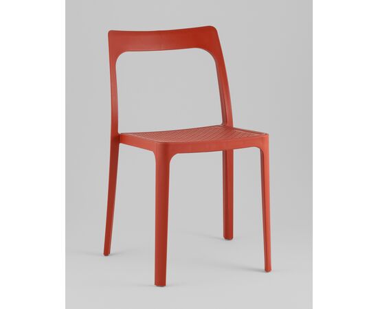 Стул обеденный Marty пластиковый красный | Интернет магазин мебели и декора LifeDekor