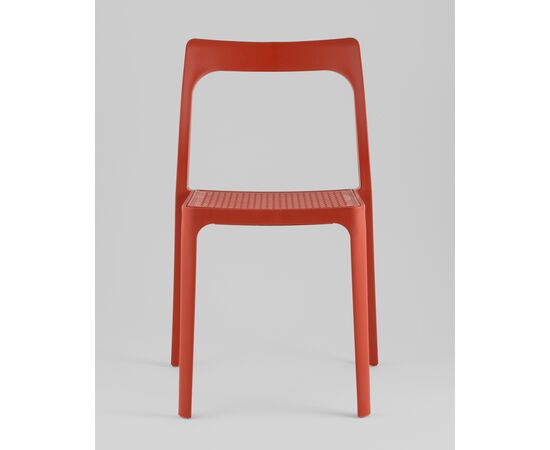 Стул обеденный Marty пластиковый красный, изображение 3 | Интернет магазин мебели и декора LifeDekor