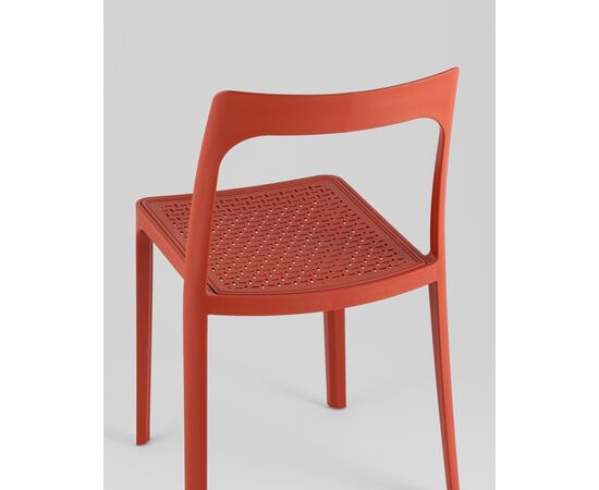 Стул обеденный Marty пластиковый красный, изображение 7 | Интернет магазин мебели и декора LifeDekor
