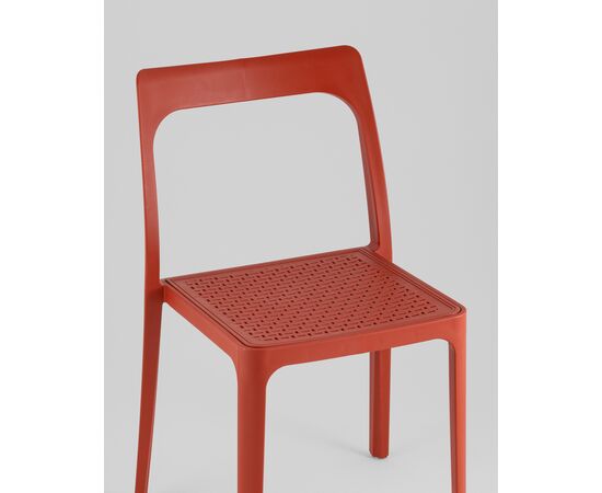 Стул обеденный Marty пластиковый красный, изображение 8 | Интернет магазин мебели и декора LifeDekor