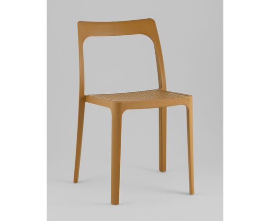 Стул обеденный Marty пластиковый охра, изображение 2 | Интернет магазин мебели и декора LifeDekor