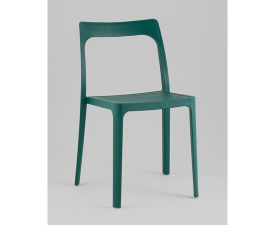 Стул обеденный Marty пластиковый темно-бирюзовый, изображение 2 | Интернет магазин мебели и декора LifeDekor