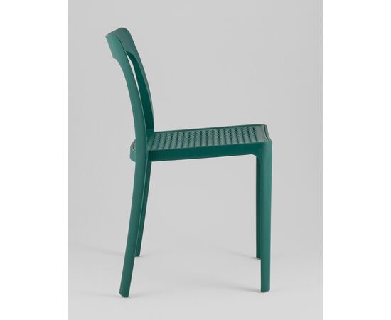 Стул обеденный Marty пластиковый темно-бирюзовый, изображение 4 | Интернет магазин мебели и декора LifeDekor