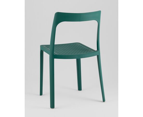 Стул обеденный Marty пластиковый темно-бирюзовый, изображение 6 | Интернет магазин мебели и декора LifeDekor