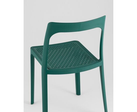 Стул обеденный Marty пластиковый темно-бирюзовый, изображение 7 | Интернет магазин мебели и декора LifeDekor