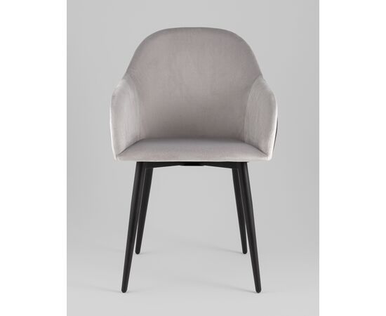 Стул Новел New велюр светло-серый, изображение 3 | Интернет магазин мебели и декора LifeDekor