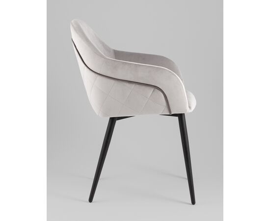 Стул Новел New велюр светло-серый, изображение 4 | Интернет магазин мебели и декора LifeDekor