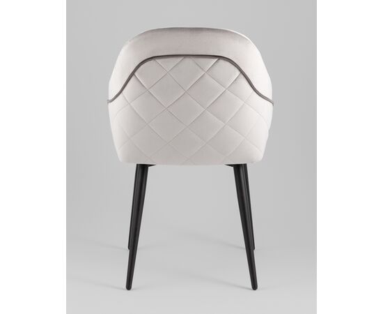 Стул Новел New велюр светло-серый, изображение 5 | Интернет магазин мебели и декора LifeDekor