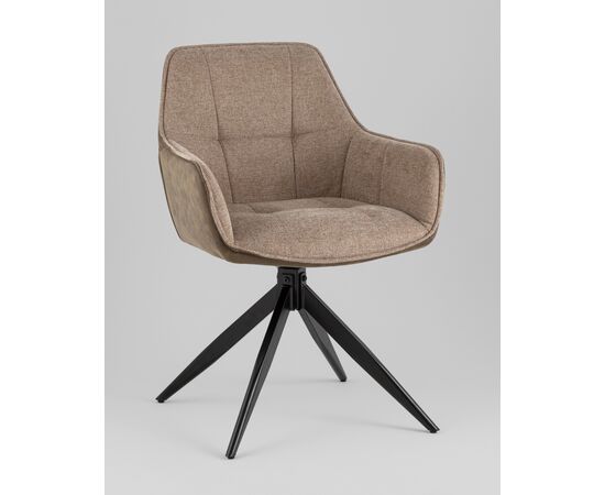 Стул обеденный Alba экокожа коричневый, изображение 2 | Интернет магазин мебели и декора LifeDekor