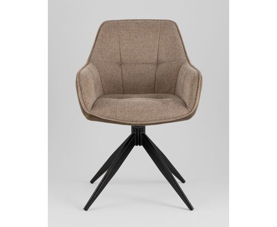 Стул обеденный Alba экокожа коричневый, изображение 3 | Интернет магазин мебели и декора LifeDekor