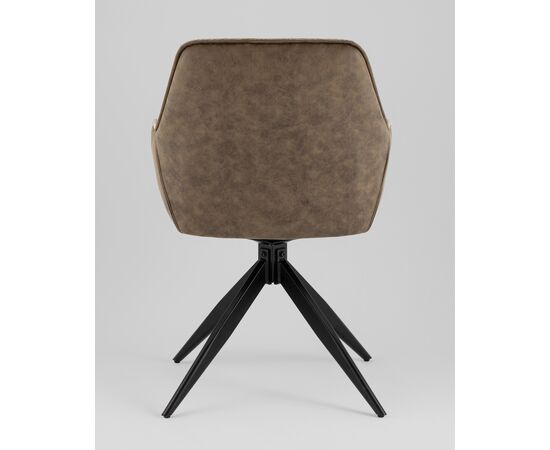 Стул обеденный Alba экокожа коричневый, изображение 5 | Интернет магазин мебели и декора LifeDekor