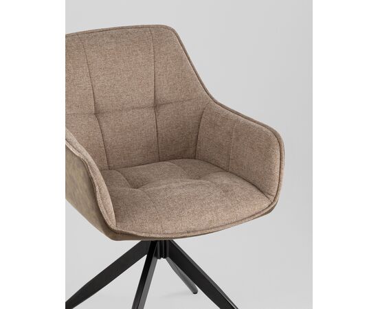 Стул обеденный Alba экокожа коричневый, изображение 8 | Интернет магазин мебели и декора LifeDekor