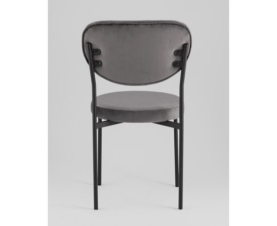 Стул обеденный Барбара велюр серый, изображение 5 | Интернет магазин мебели и декора LifeDekor