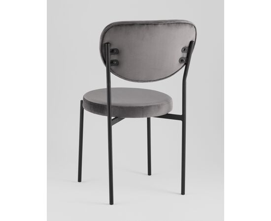 Стул обеденный Барбара велюр серый, изображение 6 | Интернет магазин мебели и декора LifeDekor