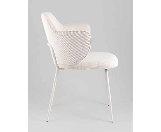 Стул обеденный Eira вельвет белый, изображение 4 | Интернет магазин мебели и декора LifeDekor