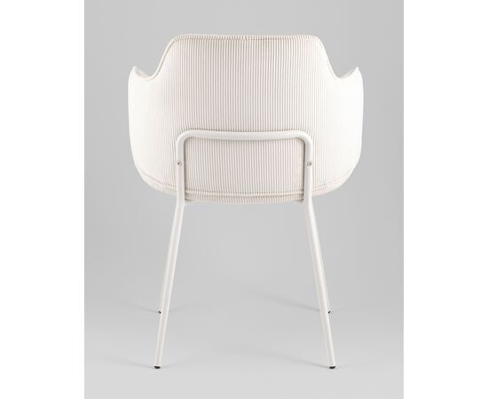 Стул обеденный Eira вельвет белый, изображение 5 | Интернет магазин мебели и декора LifeDekor