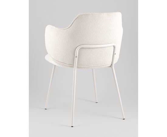 Стул обеденный Eira вельвет белый, изображение 6 | Интернет магазин мебели и декора LifeDekor