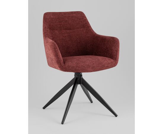 Стул обеденный Enid винно-красный, изображение 2 | Интернет магазин мебели и декора LifeDekor