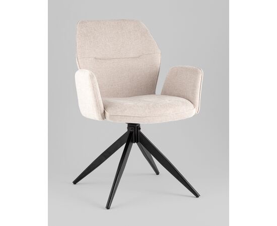 Стул обеденный Helm рогожка бежевый, изображение 2 | Интернет магазин мебели и декора LifeDekor