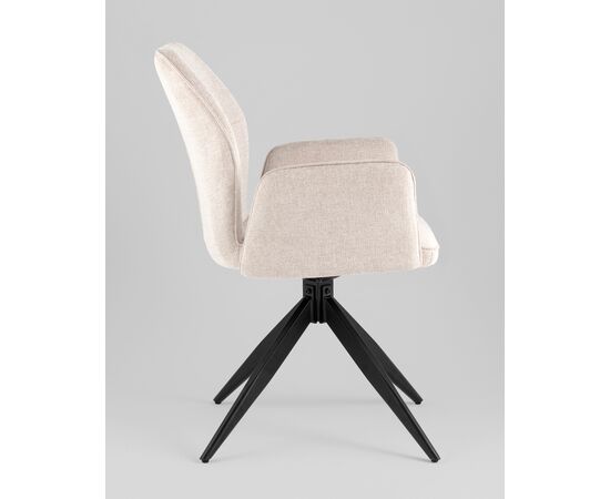 Стул обеденный Helm рогожка бежевый, изображение 4 | Интернет магазин мебели и декора LifeDekor