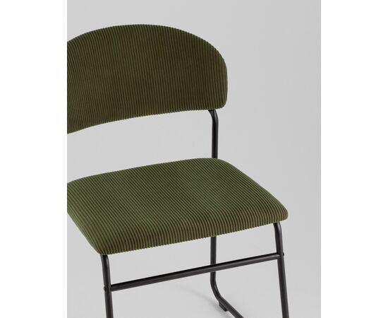 Стул обеденный Loftys зеленый, изображение 8 | Интернет магазин мебели и декора LifeDekor
