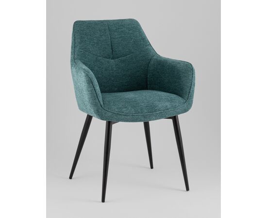 Стул обеденный Lynet рогожка голубой, изображение 2 | Интернет магазин мебели и декора LifeDekor