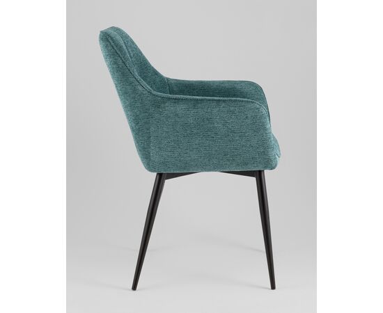 Стул обеденный Lynet рогожка голубой, изображение 4 | Интернет магазин мебели и декора LifeDekor