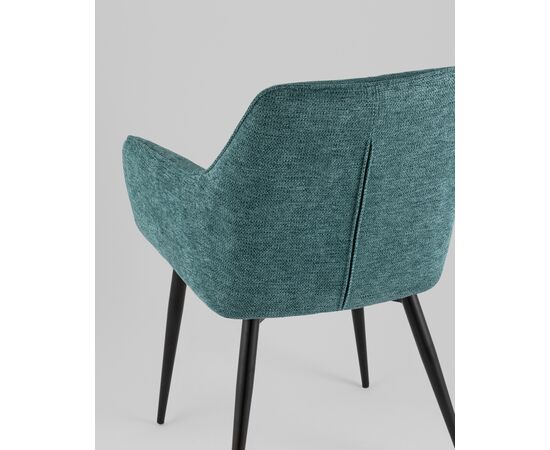 Стул обеденный Lynet рогожка голубой, изображение 7 | Интернет магазин мебели и декора LifeDekor