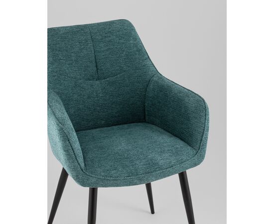 Стул обеденный Lynet рогожка голубой, изображение 8 | Интернет магазин мебели и декора LifeDekor