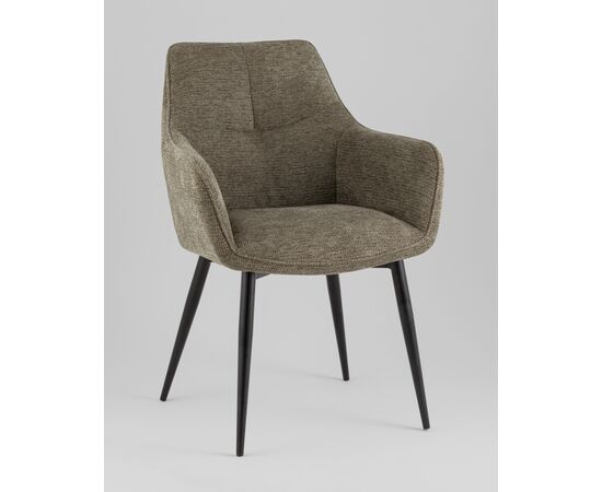 Стул обеденный Lynet рогожка серо-зеленый, изображение 2 | Интернет магазин мебели и декора LifeDekor