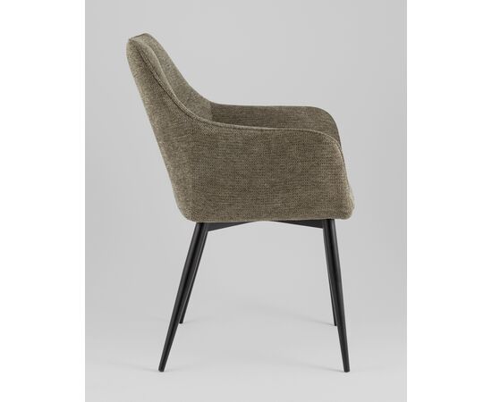 Стул обеденный Lynet рогожка серо-зеленый, изображение 4 | Интернет магазин мебели и декора LifeDekor