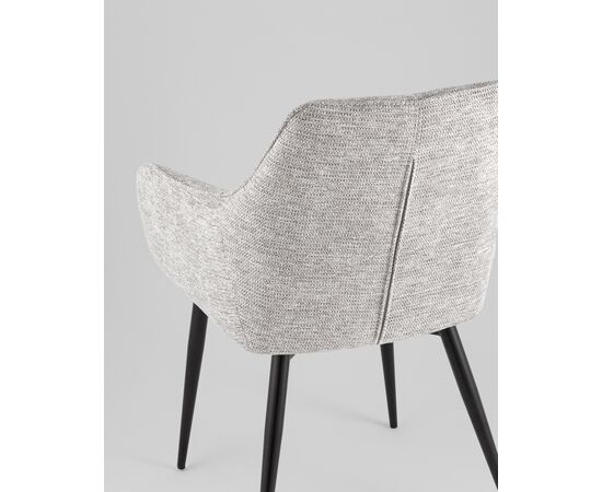 Стул обеденный Lynet рогожка светло-серый, изображение 7 | Интернет магазин мебели и декора LifeDekor