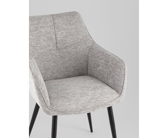 Стул обеденный Lynet рогожка светло-серый, изображение 8 | Интернет магазин мебели и декора LifeDekor