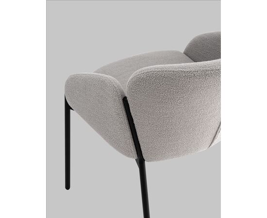 Стул обеденный Melia светло-серый, изображение 7 | Интернет магазин мебели и декора LifeDekor