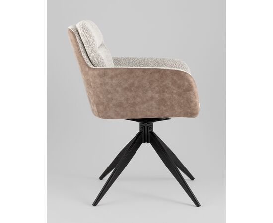 Стул обеденный Waldo светло-серый c бежевой экокожей, изображение 4 | Интернет магазин мебели и декора LifeDekor