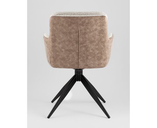 Стул обеденный Waldo светло-серый c бежевой экокожей, изображение 5 | Интернет магазин мебели и декора LifeDekor