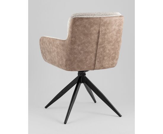 Стул обеденный Waldo светло-серый c бежевой экокожей, изображение 6 | Интернет магазин мебели и декора LifeDekor