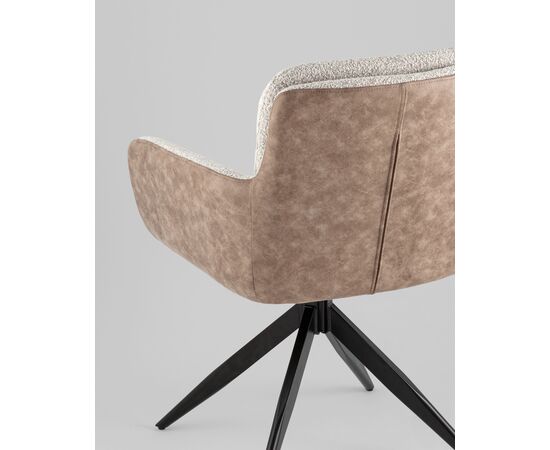 Стул обеденный Waldo светло-серый c бежевой экокожей, изображение 7 | Интернет магазин мебели и декора LifeDekor