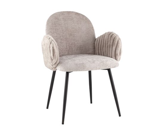 Стул обеденный Wave Stripes букле серый | Интернет магазин мебели и декора LifeDekor