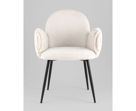 Стул обеденный Wave Stripes букле светло-серый, изображение 5 | Интернет магазин мебели и декора LifeDekor