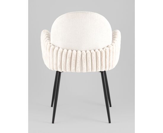 Стул обеденный Wave Stripes букле светло-серый, изображение 7 | Интернет магазин мебели и декора LifeDekor