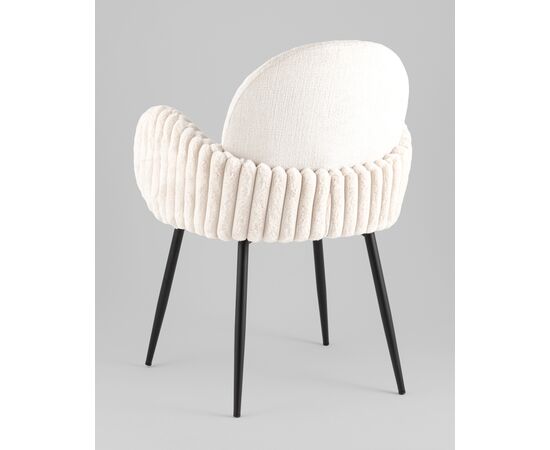 Стул обеденный Wave Stripes букле светло-серый, изображение 8 | Интернет магазин мебели и декора LifeDekor