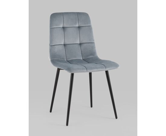 Стул Одди велюр серый 4 шт., изображение 2 | Интернет магазин мебели и декора LifeDekor