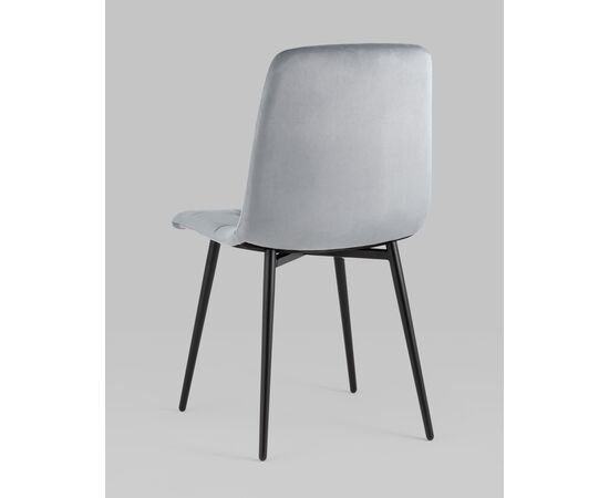 Стул Одди велюр серый 4 шт., изображение 6 | Интернет магазин мебели и декора LifeDekor