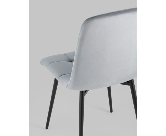 Стул Одди велюр серый 4 шт., изображение 7 | Интернет магазин мебели и декора LifeDekor