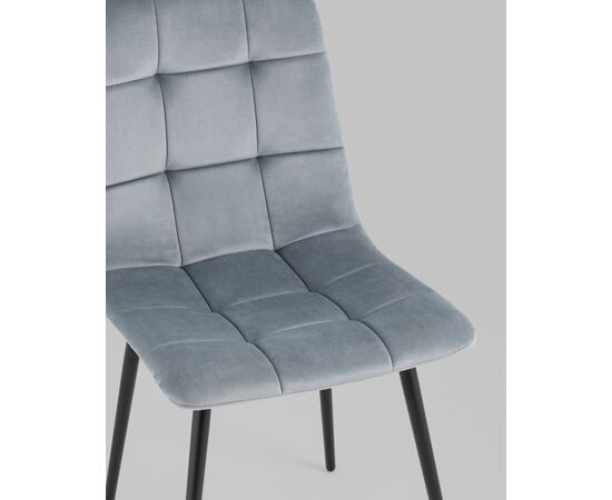 Стул Одди велюр серый 4 шт., изображение 8 | Интернет магазин мебели и декора LifeDekor