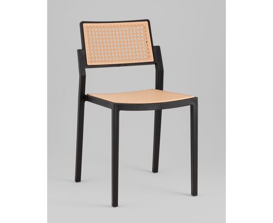 Стул пластиковый Milto черный, изображение 2 | Интернет магазин мебели и декора LifeDekor