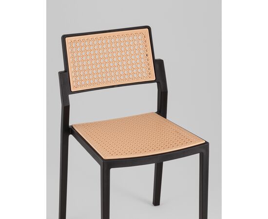 Стул пластиковый Milto черный, изображение 8 | Интернет магазин мебели и декора LifeDekor