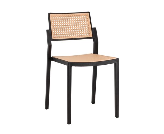 Стул пластиковый Milto черный | Интернет магазин мебели и декора LifeDekor